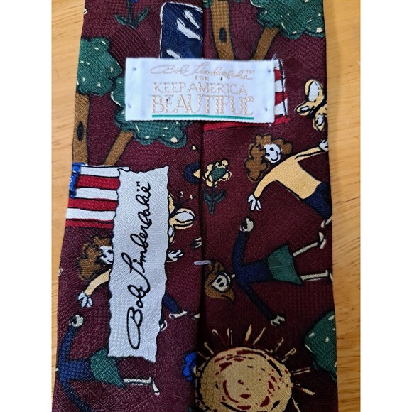 VTG Bob Timberlake for Keep America Beautiful Neck Tie Colorful Graphic - Picture 2 of 7